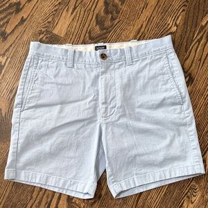 J. Crew Sky Blue Men's Flat Front Shorts. 7” inseam. Size 31 waist